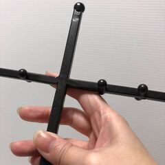 ○アンティークツリー 3段 クリスマス インテリア雑貨 玄関 卓上 飾り アクセサリー掛け 全長60㎝ 中古品(NF240121)Zi-515-110-①の画像