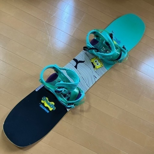 SALOMON 120cmスノーボード板　K2のビンディング付き