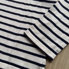 PETIT BATEAU◇ボーダーカットソー 長袖Tシャツ バスクシャツ Sの画像