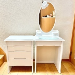 【美品】化粧ドレッサー＋ドレッサーチェスト【2点セット】