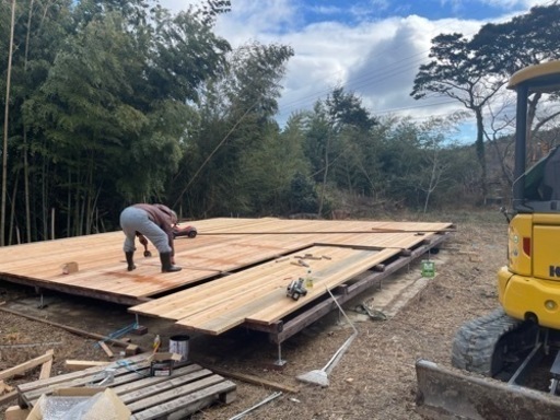 ウッドデッキ8m×8mを100万円で作ります、