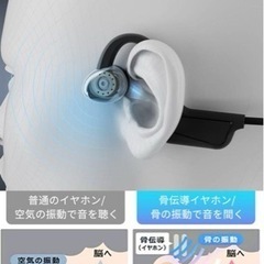 DAILYLIVE 骨伝導イヤホン bluetooth マイク付きの画像