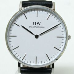 動作品 DANIEL WEILINGTON クオーツ式腕時計 Classic B36S7 2針 ホワイト文字盤 ダニエルウェリントン DW 札幌市 清田区 平岡の画像