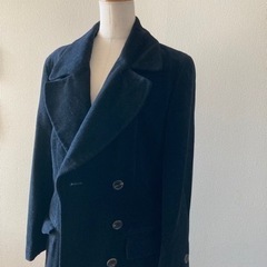 アンゴラ入りコート⭐️黒色⭐️サイズ38★Mほっそりの画像