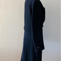 アンゴラ入りコート⭐️黒色⭐️サイズ38★Mほっそりの画像