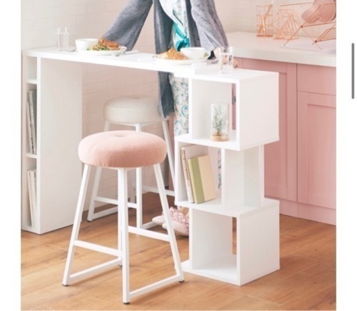 Francfranc リトモ カウンターテーブル ホワイト