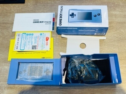 激レア　新品未使用　極上美品　ゲームボーイミクロ 本体 ブルー　OXY-001 完品