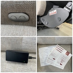 NITORI ニトリ「ピュール」電動リクライニングソファ リクライニングソファ 一人掛けソファ 布張りソファ ラウンジソファ 取説付き 動作品の画像