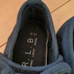 黒い靴　フォーマル風　17cmの画像