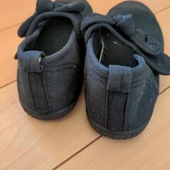 黒い靴　フォーマル風　17cmの画像