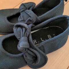 黒い靴　フォーマル風　17cmの画像