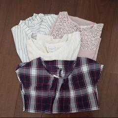 せどりセット【子ども服110～120(5枚以上)レディース服Mサイズ15点、マタニティ服、新品靴磨きセット、アクセサリーキットなど】の画像