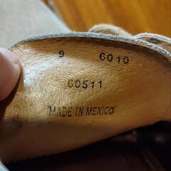 スエードシューズ　ベージュの画像