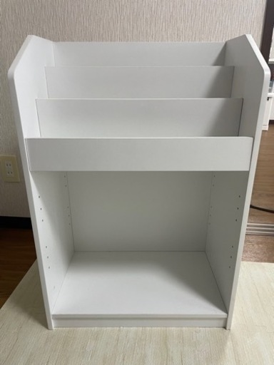 【値下げ】キッズ絵本ラック　ホワイト
