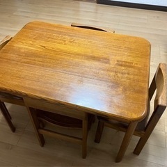 【府中家具】ダイニングテーブルセット5点（限定値下げ中）