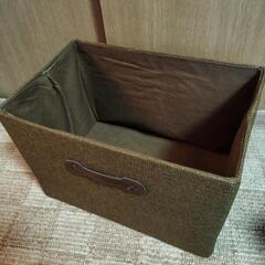 収納ボックス2個   ブラウン カラーボックスにマッチの画像