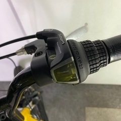 ハマー HUMMER 20インチ 折り畳み自転車 前後ダブルサスペンション採用 シマノ製6段変速機搭載 ライト付き 変速機若干難ありの画像