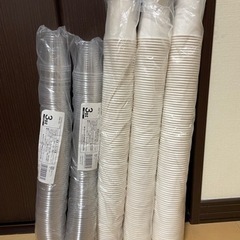 3オンス(90ml)カッププラスチック2袋、5オンス紙カップ３袋の画像