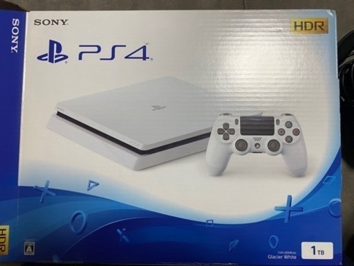 備品プレステ4  PS4 CUH-2200B b02  1TB 白色　箱付き、おまけ付き