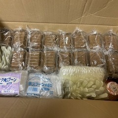 試食販売用皿、フォーク、スプーンの画像