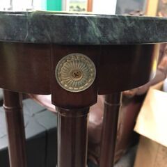 サイドテーブル 花台 大理石 おしゃれ 高級 アンティーク風