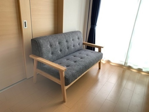 LOWYA 2.5人用ソファ グレー