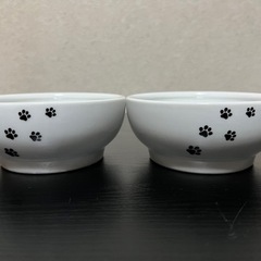 猫壱　ハッピーダイニング　脚なしフードボウル2個セットの画像