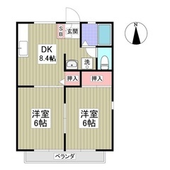 （（２ＤＫ））💖本庄市💖本庄駅徒歩１３分💖敷金礼金０円💖フリーレ...