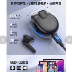 ワイヤレスイヤホン Bluetoothの画像