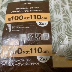    ドレープカーテン  ２枚 【幅100× 丈110㎝】