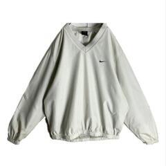 【USA製】古着 90s ナイキ NIKE ナイロンプルオーバー 刺繍ロゴ 古着 90s ナイキ NIKE ナイロンプルオーバー 刺繍ロゴ