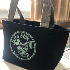 ランチバッグ　フェルト　お弁当入れ　ミッキーマウス　ディズニーの画像