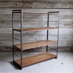 MIO　オーダーアイアンシェルフ MIO オーダーアイアンシェルフ セミオーダーメイド】3段ボードアイアン