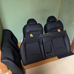 ckv36 スカイラインクーペ純正ハーフレザーシート一式