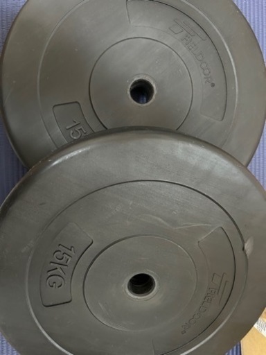 バーベルプレート　15キロ×2