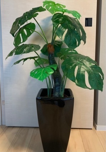 モンステラ 観葉植物 フェイクグリーン 鉢付