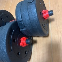 ダンベルセット 10kg×2個セット　可変式ダンベルの画像