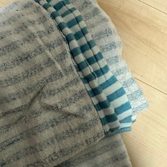 タオルケット　中古　水色【決定】の画像