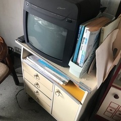昭和レトロ アナログテレビ ブラウン管テレビの画像