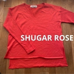レディース　SHUGAR ROSE  M 長袖　ピンク　ニット