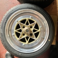 14インチ　スターシャーク　6J＋38 155/55r14 23年新品タイヤの画像