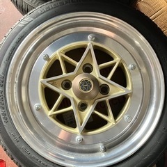 14インチ　スターシャーク　6J＋38 155/55r14 23年新品タイヤの画像