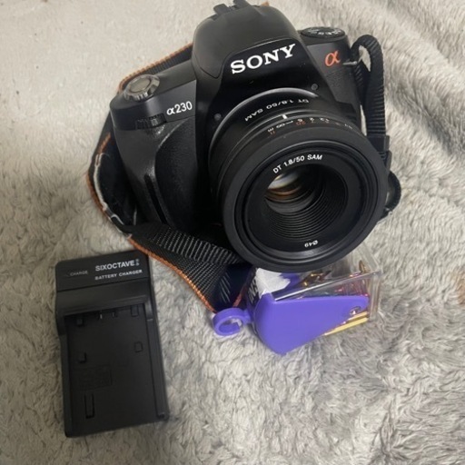SONY α230、SAL50F18、ボディとレンズのセット(付属品あり)