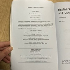 Bas Aarts English Syntax and Argumentationの画像