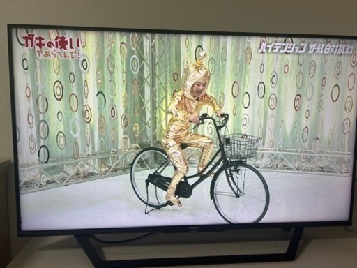 ハイセンス　TV 43インチ　外付けHDD付き　