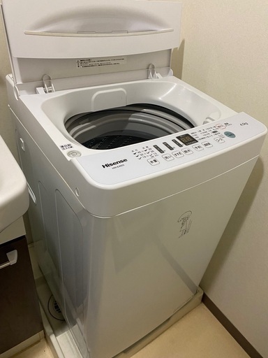 洗濯機　Hisense HW-E4503 4.5kg