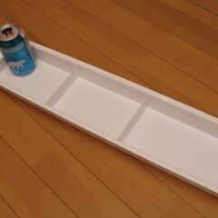 【無料】プラスチックトレイ　白　13×67ｃｍ　②の画像