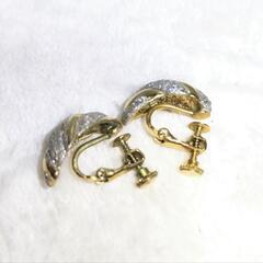 イヤリング シルバー×ゴールドの画像