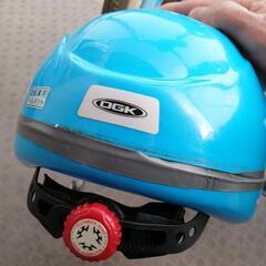 最終値下げしました!美品1輪車16インチ、幼児ヘルメットOGK、1輪車スタンド付きの画像
