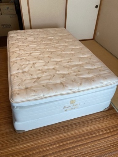 大塚家具　IDC キングダウン　セミダブルベッド　マットレス　ボトムクッション